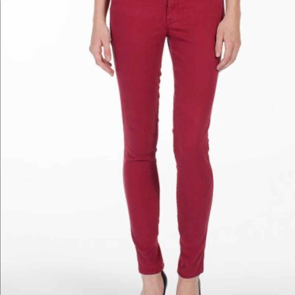 Genetic Denim Scandal Red Skinny Jeans